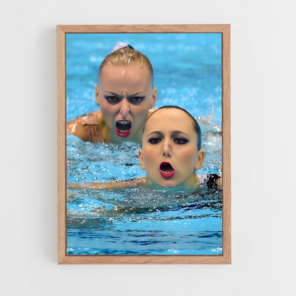 Poster Synchronized de perfection – affiche Plongeon synchronisé (vue 4)